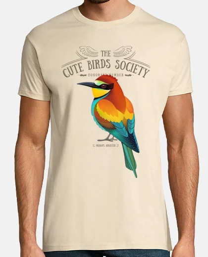 Tee-shirt guêpier d'europe sur la lumière