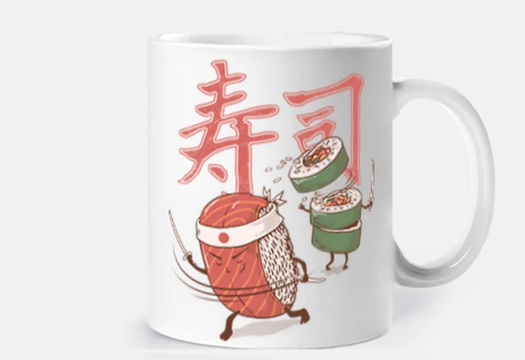 Taza guerrero de sushi