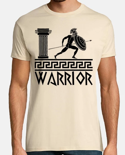 Tee-shirt Guerrier grec hoplite noir