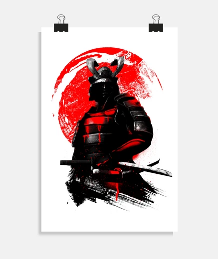 Poster guerriero samurai