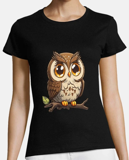 T-shirt gufo bebè sul suo ramo, preghiere alla luna, invocazioni