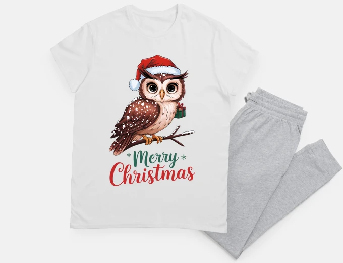 Pigiama gufo natale - buon Natale