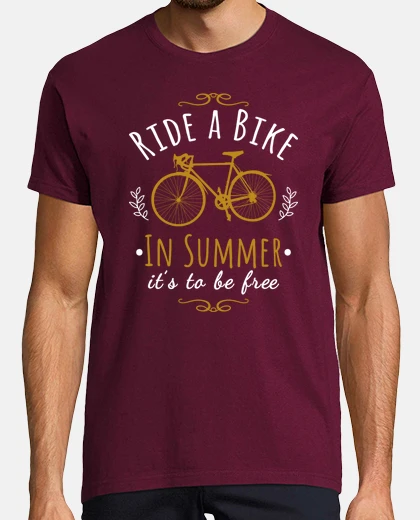 T-shirt Guidare una bici