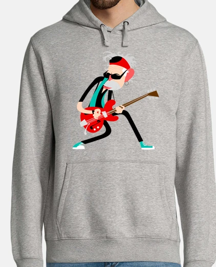Hoodie guitar player