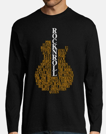 T-shirt guitar rock n roll