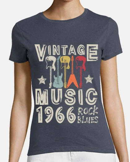 T-shirt guitar vintage music rock blues 1966