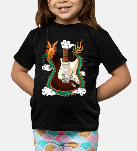 Vêtements guitare électrique dragon musique rock anime manga naruto otaku japon