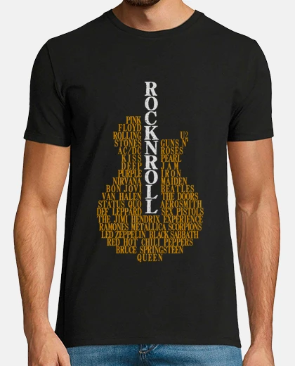 Tee-shirt guitare rock n roll