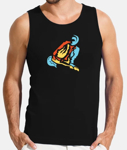 Tee-shirt guitariste style moderne abstrait