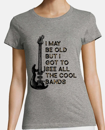 Camiseta guitarra vieja que ha visto todos los g