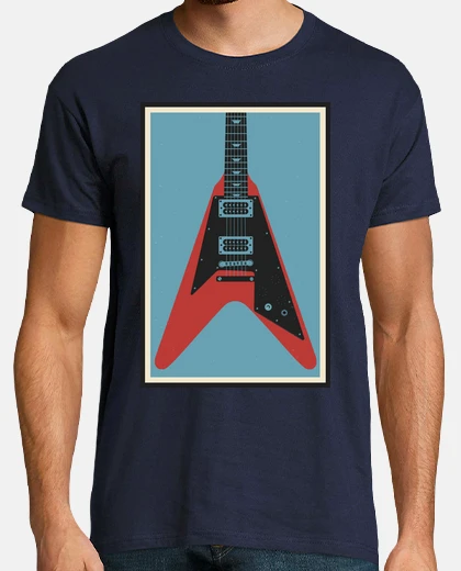 Camiseta guitarra volar