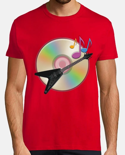Camiseta guitarra y compact disc