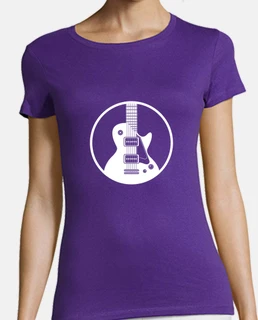 guitarra perfil blanco