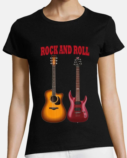Playera guitarras rock and roll