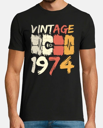 Playera guitarrista de la vendimia 1974