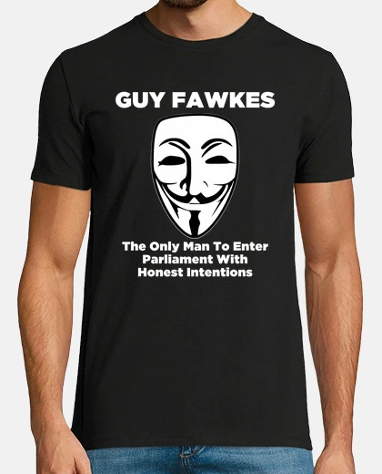 T-shirt guy fawkes - intenzioni oneste