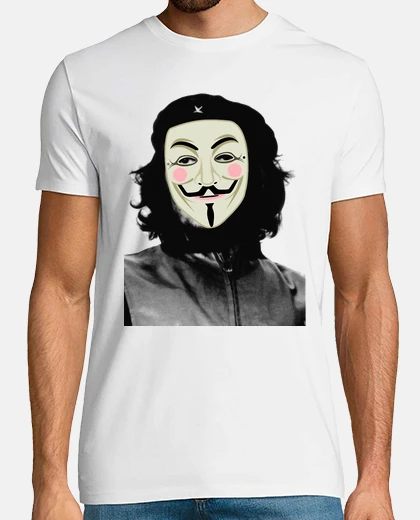 Camiseta guy fawkes che guevara anonymous camisetas friki