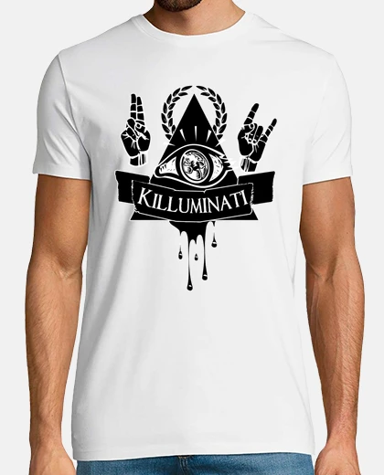 T-shirt guy killuminati - bianco
