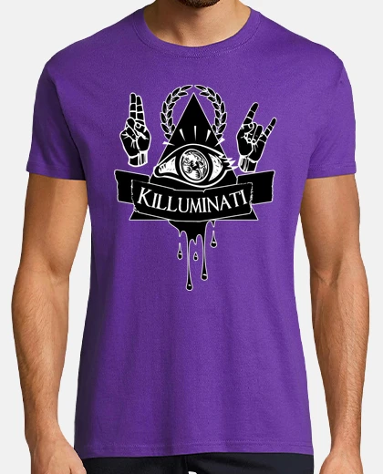 T-shirt guy killuminati - viola