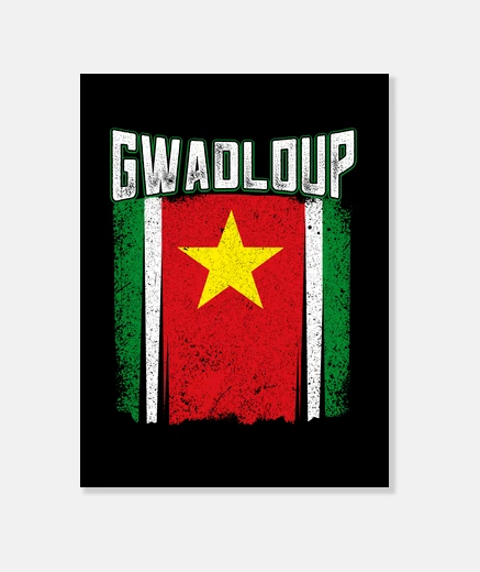 Tableau Gwada designs drapeau Guadaloupe