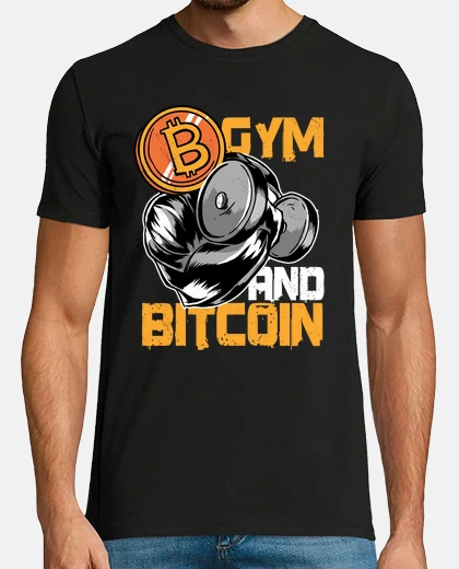 Tee-shirt gym et bitcoin btc crypto blockchain