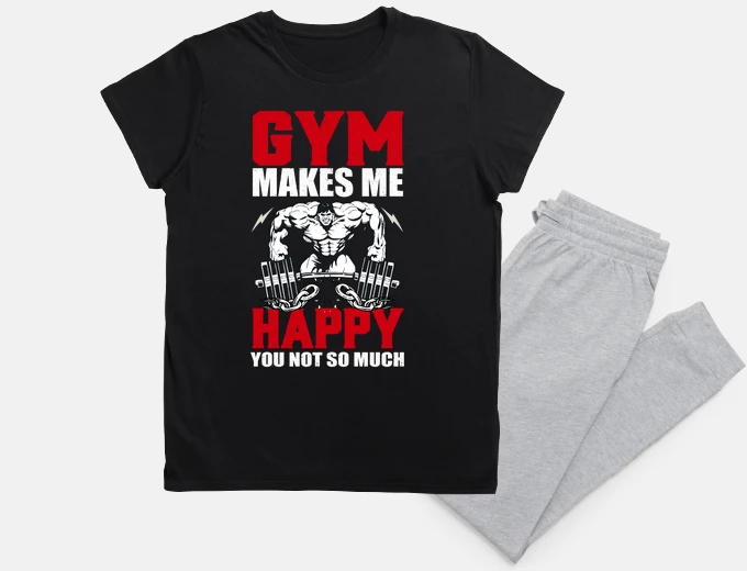 Pajama Gym Makes Me Happy