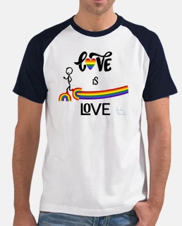 h love is love baseball t- t-shirt