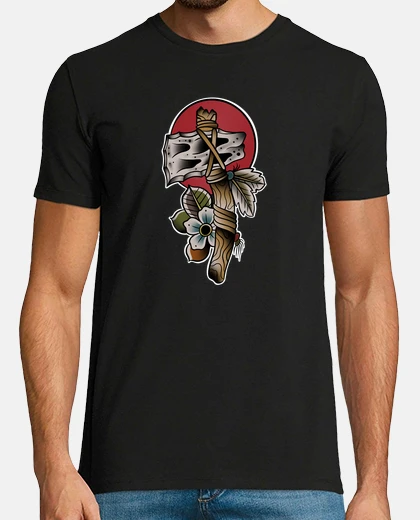 Tee-shirt Hache old school tattoo