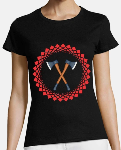 Tee-shirt haches de bûcheron