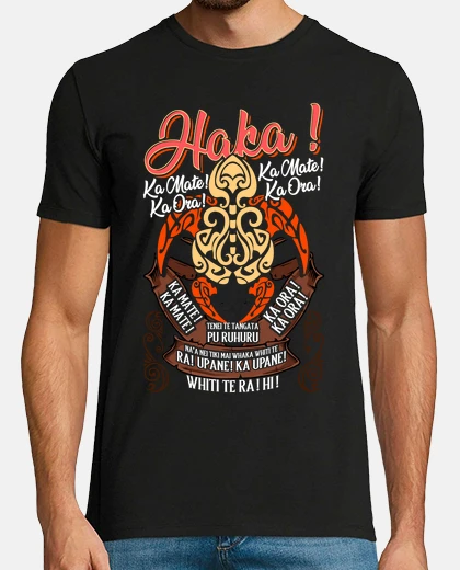 Camiseta Haka Maori Tatuaje Tortuga All Blacks Deporte Rugby