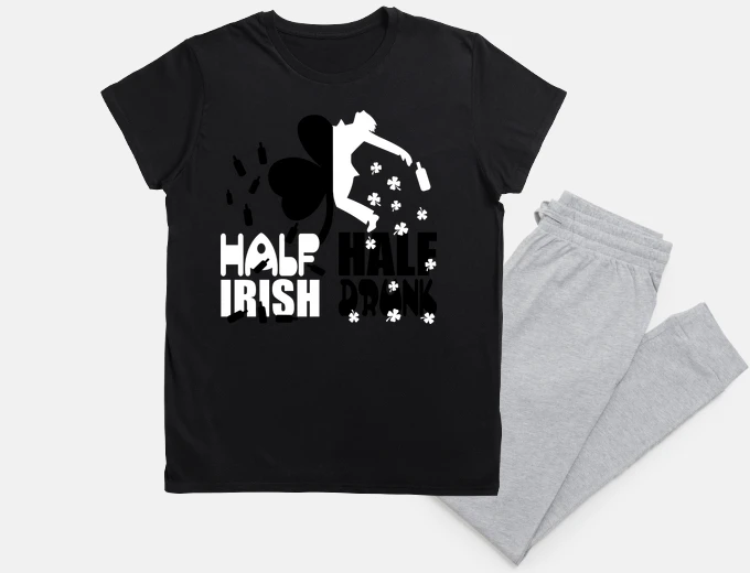 Pajama Half Irish Half Drunk