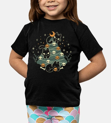 Ropa halloween christmas tree with black cat