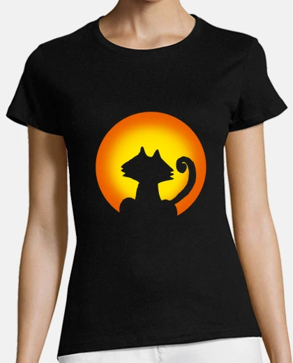 Playera Halloween gato