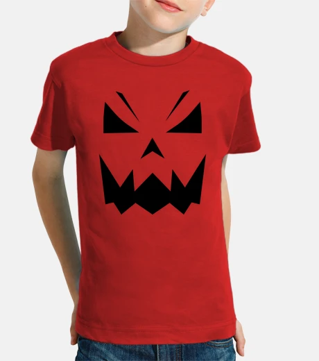Kids halloween pumpkin face kids&#39; t-shirt