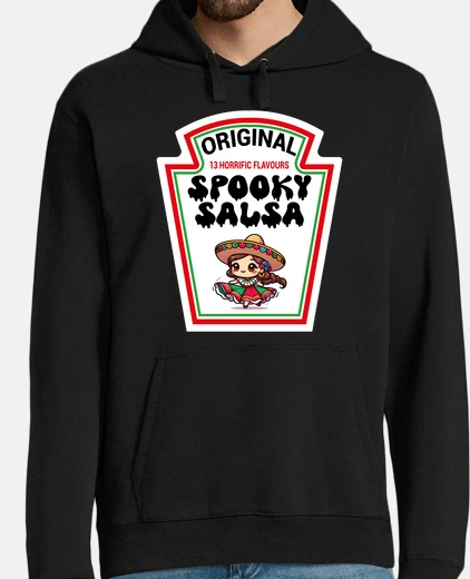 Hoodie Halloween Spooky Salsa dancing girl fun