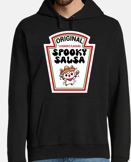 Hoodie Halloween Spooky Salsa Ketchup Mustard