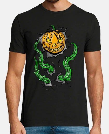 T-shirt halloween tentacoli zucca