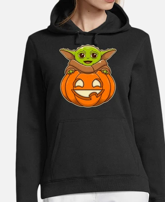 Halloween baby yoda the mandalorian hoodie tostadora