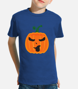 Creepy Pumpkin Face Halloween Lovers' Unisex Baseball T-Shirt