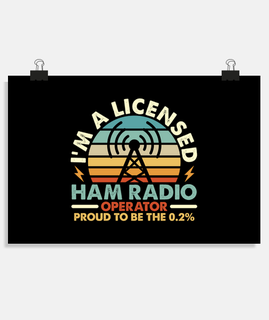 Ham Radio Im A Licensed Ham Retro