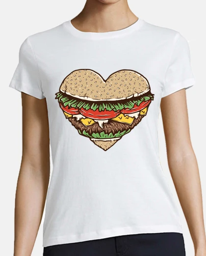 Tee-shirt hamburger love r