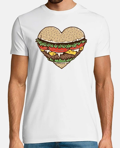Tee-shirt hamburger love r