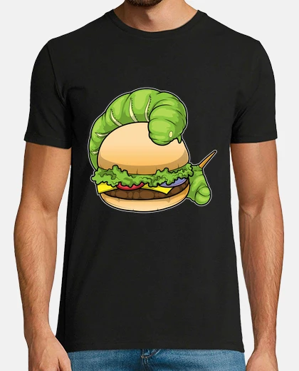 Camiseta hamburguesa de oruga