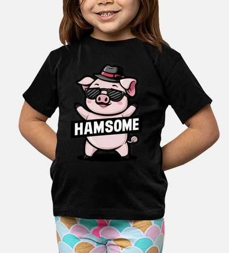 Kids Hamsome Pig with Hat and Sunglasses