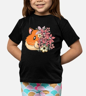 Camisetas niños hámster dorado con flores | laTostadora Camisetas niños hámster dorado con flores | laTostadora