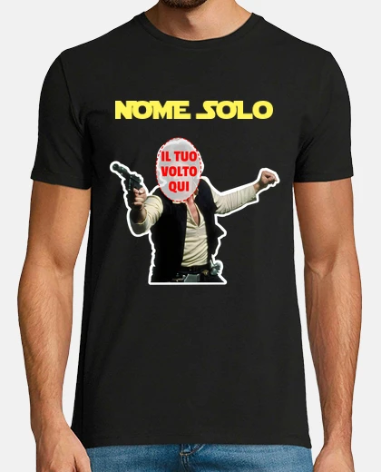 T-shirt Han Solo con il tuo viso