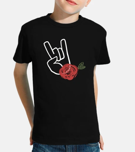 Kids hand fingers punk rock
