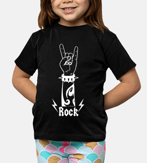Kids hand rock (white)