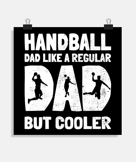 Poster handball dad handball balonmano