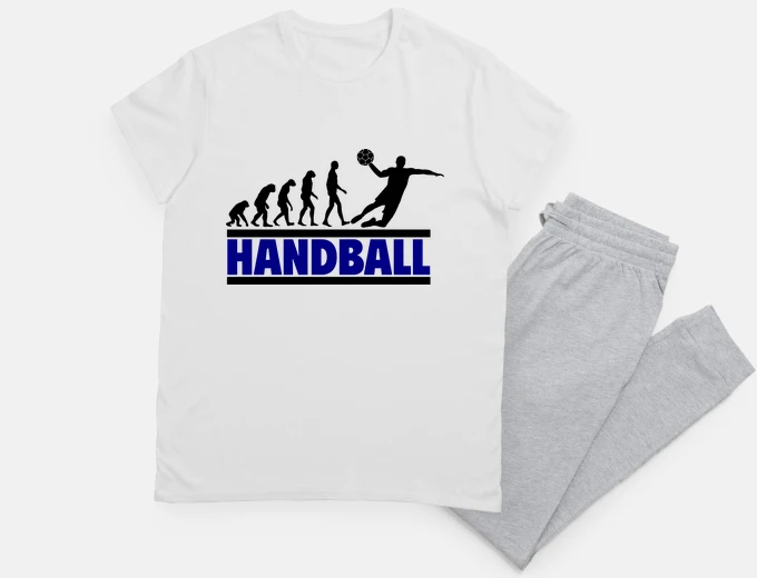 Pajama handball evolution handball player